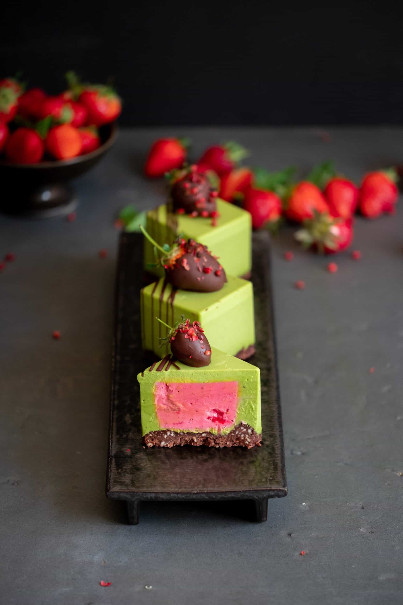 Strawberry Basil Cheesecake Amy Levin